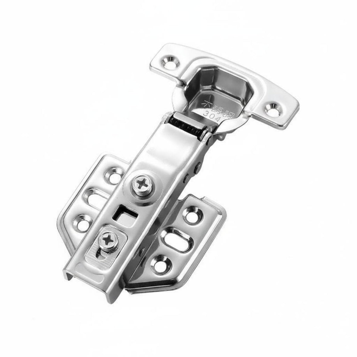 Quiet Operation Hydraulic Cabinet Hinge Rust Resistant Heavy Duty Cabinet Hinge for Kitchen, Bathroom