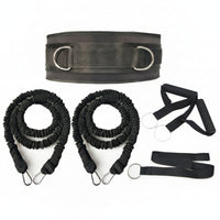 Elastic Sprint Harness Black Running Resistance Harness Long-Lasting Resistance Rope Set Comfortable for Towing Workouts