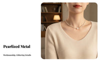 Delicate Chain Necklace Light Luxury Dainty Chain Necklace Elegant Gracefully Slender Pendant Choker for Girls, Special Occasions, Party, Date Night