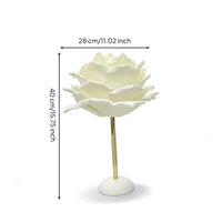 Corded Rose Lamp Sculptural Flower Lamp Cute Modern for Reading Corner