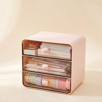 Desktop Drawer Organizer Compact Stationery Storage Box with Drawers Drawer Storage Box Versatile for Students, Office Desk