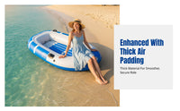 Inflatable Dinghy, Reinforced PVC Kayak, Foldable Fishing Boat for Outdoor Leisure
