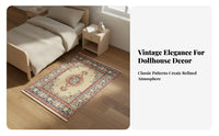 Realistic Intricacy European Design Miniature Carpet Versatile Decoration Dollhouse Carpet High-Quality Craftsmanship for DIY Crafters
