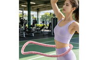 Resilient Exercise Fitness Hoop Thickened Design Foldable Spring Hoop Calorie-Incinerating for Home Workout