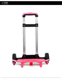 Aluminum Alloy Detachable Trolley for School Backpack with Stair-Climbing Wheels