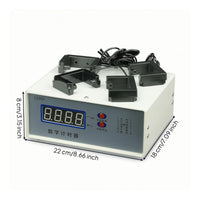 Digital Photogate Timer Four-Figure Physics Timing Unit with Photogates Large Desktop Timer for Classroom