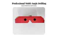 Accurate Positioning Multi-Angle Drill Guide High Precision Woodworking Hole Long-Lasting Construction for Woodworkers, Home Improvement