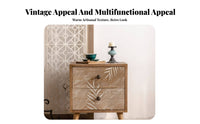 Irregular Block Pedestal Wabi-Sabi aesthetic Nightstand Distressed Finish Side Table for Interior Designers, Homeowners, Bedroom, Living Room, Lounge Area