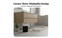 Modern Cylinder Garbage Bin Large Capacity Minimalist Waste Basket Light Luxury Aesthetic Round Open Top Trash Can for Living Room, Washroom, Bedroom