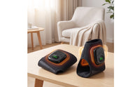 Heated Foot and Ankle Massager with Heat Cordless Ankle Massage Wrap Adjustable Rechargeable Massager Wrap for Athletes, Runners, Post-Workout, Home