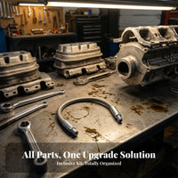 Throttle Body Bypass Hose Kit Aluminum LS Engine Bypass Kit Car Part Braided Threaded Ends