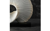Spiral Fan Sculpture Abstract Tabletop Sculpture Minimalist Ornament for Entryway