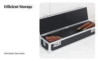 Aluminum Storage Box Lightweight Design Lockable Aluminum Box Portable Cutlery Briefcase Sponge Lined Interior