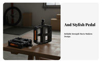 2 Pieces Wear-Resistant Mountain Bike Platform Pedals Easy Installation Mountain Bike Pedal Lightweight for Commuting