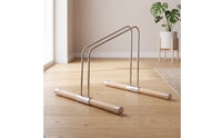 Bike Stand Wooden Base Floor-Standing Two-Wheeler Parking Rack Upright Two-Wheeler Display Stand Cyclists, Commuters, Apartment, Living Room