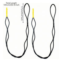 2 Pieces Shock-Absorbing Bungee Dock Line Stretchable Elastic Mooring Rope Stretchy Boat Rope with Loops Adjustable for Boaters, Rafting