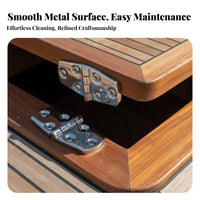 316 Stainless Steel Hinge Symmetrical Boat Compartment Door Hinge Building Hardware Rustproof Mirror Polished