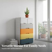 Space-Saving Kids Clothes Storage Unit Large Capacity Multi-Layer Drawer Organizer Strong Load-Bearing Plastic Storage Cabinet Long-Lasting for Children, Homeowners, Nursery, Playroom, Bedroom, Hallway