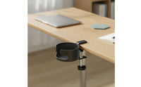 Screw-Tightened Desk Cup Holder with Clamp Adjustable Clamp-on Cup Holder Sturdy Heavy-Duty for Students, Dorm Room