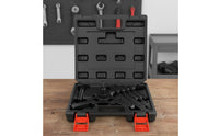 Heavy Duty 3 Jaw Pulley Puller Long-Lasting Steel Crankshaft Pulley Puller Portable Case Auto Repair Tool Rust-Resistant for Mechanics