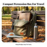 No Tuning Required Cajon Drum Box Compact Size Travel Cajon Built-in Snare for Percussionists, Adults, Jam Sessions, Acoustic Sets, Practice