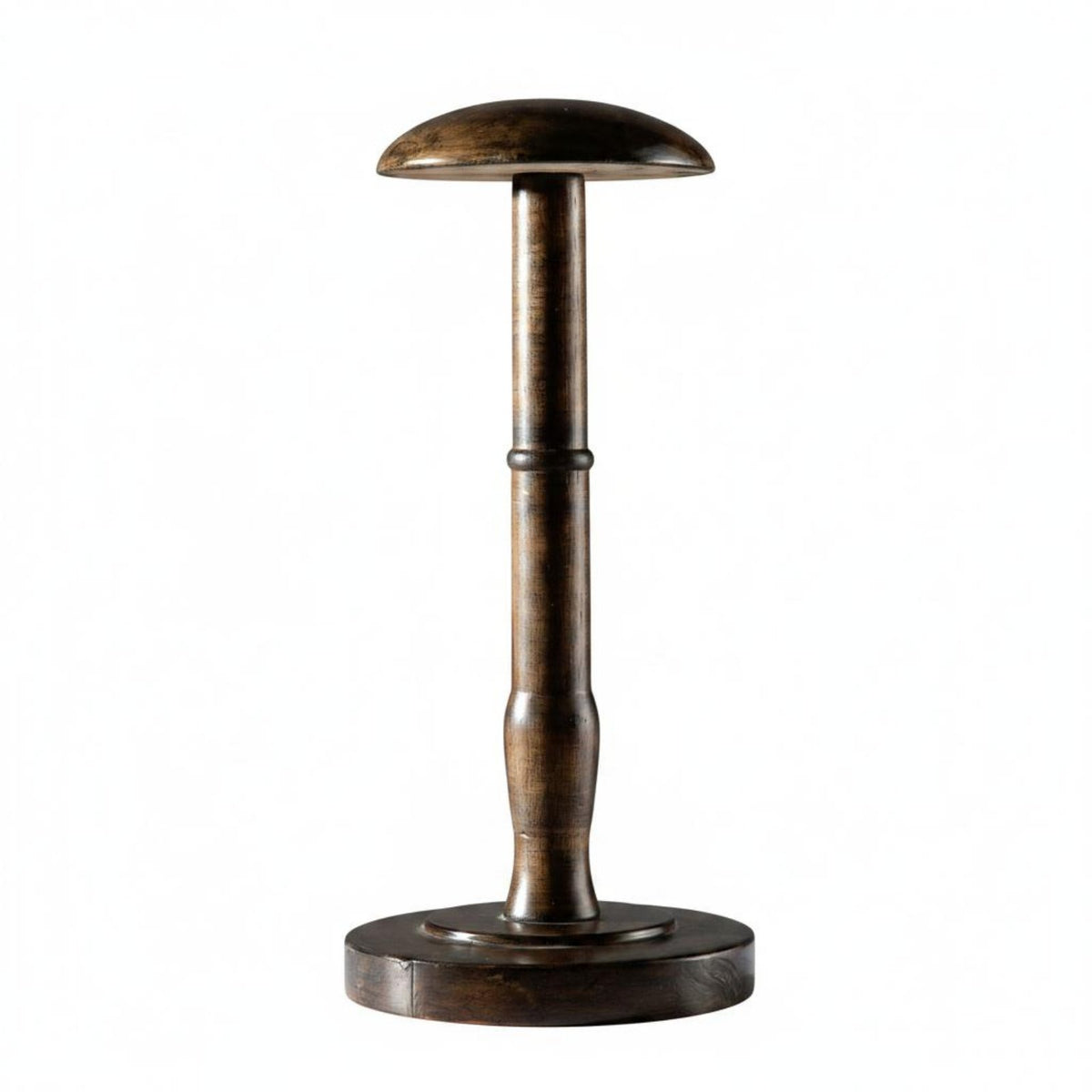 Solid Wood Wooden Hat Stand Stable Base Tabletop Hat Display Multi-Purpose Retail Fixture for Boutique, Entryway