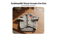 Warm & Cozy Striped Dog Sweater Soft & Stretchy Knitted Dog Sweater High-Stretch for Cat Owners, Cold Weather, Daily Wear, Outdoor Walks
