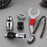 Bicycle Repair Tool Kit for Bottom Bracket, Freewheel, Chain, and Crank Removal