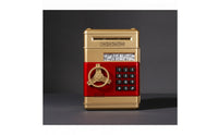 ATM Piggy Bank Secure-Look Piggy Bank with Keypad Electronic Safe with Dial Realistic Sturdy for Children, Playroom, Bedroom