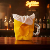 Eye-Catching Beer Mug Hat Three-Dimensional Beer Mug Party Hat Soft Costume Accessory Funny for Partygoers, Adults, German Beer Festival, Halloween, Photo Booths