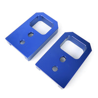 Front Tow Hook Bracket Left and Right Set D Loop Bracket Angled Edges Edges
