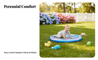 Leakproof Design Inflatable Water Mat Leak-Proof Tummy Time Water Mat Safe Material Infant Toy for Babies, Infants, Toddlers, Outdoor