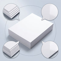 A4 White Cardstock A3 Coated Paper for Kindergarten and Students, Double-SSided Glossy Hard Cardboard for Art, Printing, and Drawing