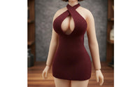1/12 Doll Dress Easy to Put on and Remove BJD Mini Dress Stretchy Material
