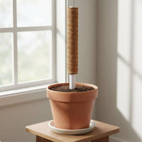 Sturdy PVC Core Coconut Fiber Pole Extendable Design Coir Pole Decay Resistant Coconut Fiber Stake Promotes Healthy Growth for Indoor, Balcony