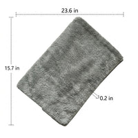 Coral Fleece Microfibre Cloth and Microfibre Towel, 40x60cm Car Drying Towel, 340 GSM Double-Sided No-Shed Quick-Dry for Glass and Car Washing