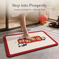 Diatomaceous Earth Bath Mat Quick Dry Non-Slip Absorbent Floor Mat for Bathroom and Toilet