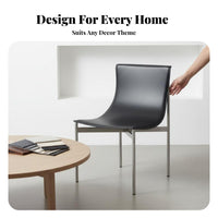 Italian Inspired Upholstered Side Chair Minimalist & design Chair with contouredd-support supportrest Modern Design Indoor Furniture adaptable for Restaurant Owners, Interior Decorators, Office Professionals, Dining Room, Kitchen, Cafe