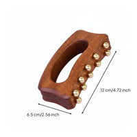 10-Bead Massage Deep Furrow Design Brass Bead Massage Brush