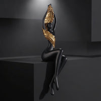 Shelf Sitter Figurine Minimalist Shelf Sitter Contemporary Modern Sculpture for Art Collectors, Living Room