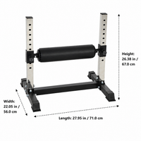 Steel Single Leg Squat Stand Adjustable Bulgarian Split Squat Machine Home Gym