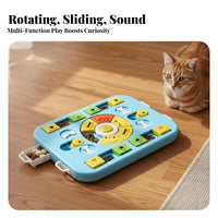 Mental Stimulation Pet Brain-Teaser Feeder Intelligence Training Interactive Food Dispensing Toy Boredom Reliever for Dogs, Cats, Playtime