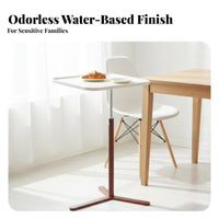 Height-Adjustable C-Shaped Overbed Cart Mobile with casters Laptop Stand Multi-Functional Side Table Space-Saving Design for Students, Home Office Workers, Apartment Dwellers, Bedroom, Living Room, Small Spaces