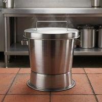Briquette Extinguishing Bucket Lidded Bbq Tool Commercial Grade Fireplace Accessory for Grilled Meat Use