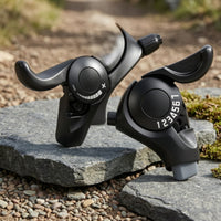Compact Thumb Shifter Alloy Shifter with Cable Lightweight Handlebar Gear Lever High-Strength for Commuters
