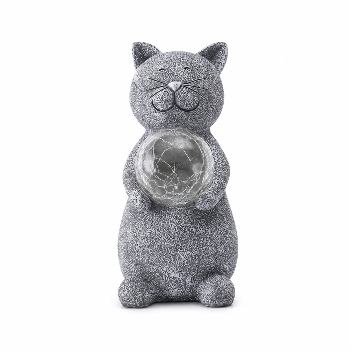 Cat-Themed Garden Statue Cat Figurine Cute Garden Ornament for Lawn