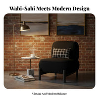 Chunky Single-Seater Sofa Wabi-Sabi Design Armchair high-end aesthetic Comfortable Seating for Homeowners, Business Owners