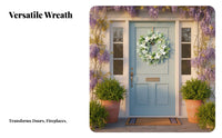 Artificial Flower Wreath Easter Decor Seasonal Door Wreath Reusable Long-Lasting for Covered Porch