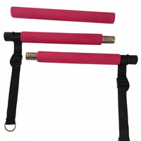 Pilates Stick with Elastic Bands Space Saving Elastic Band Bar Set Multi-Function Fitness Bar Detachable Design for Women