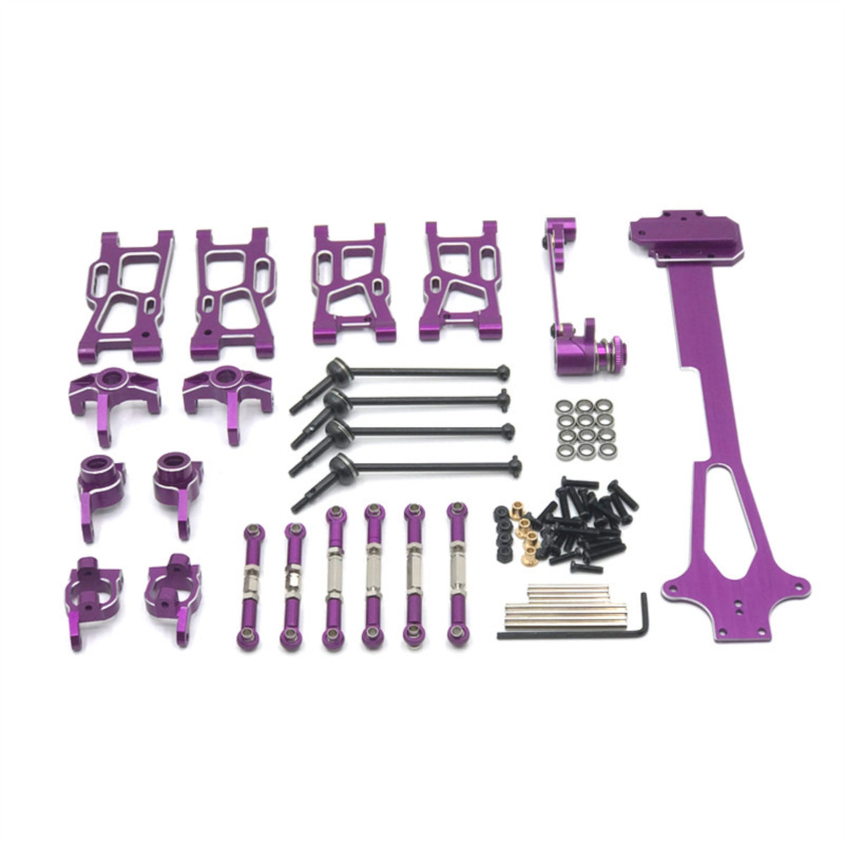 Metal Upgrade Kit Precision-Machined RC Steering Upgrade Kit Designed Steering Gear Bearing Assembly for Hobbyists